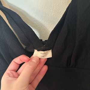 Sezane Elegant Black One-Piece Swimsuit